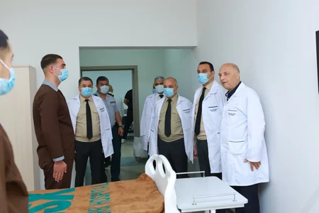 Hərbi Prokurorluğun rəhbər şəxsləri DSX-nin hospitalını və hərbi hissələrini ziyarət edib