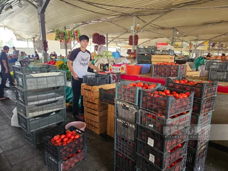 Azerbaijani journalists visit Chorsu Bazaar in Tashkent
