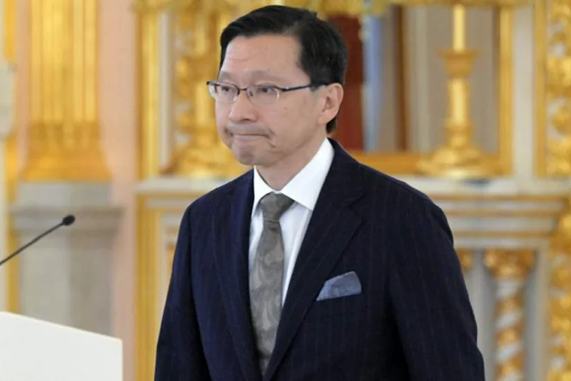 Japanese ambassador in Moscow arrives at Russian Foreign Ministry