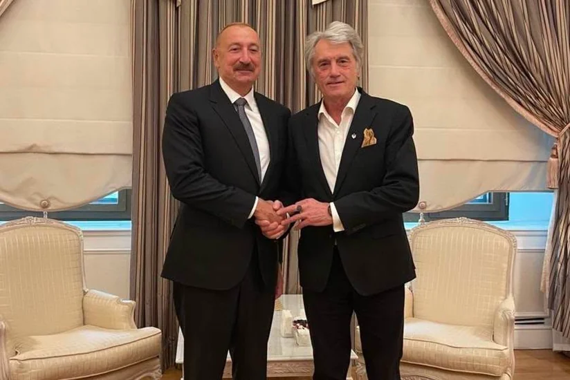 Ющенко поблагодарил Ильхама Алиева за поддержку Украины