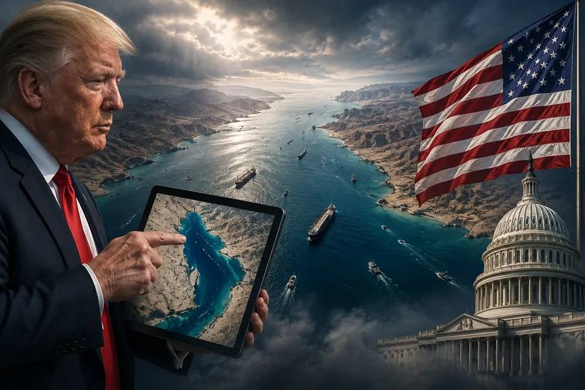 Trump posts image of Strait of Hormuz, calling it 'new US territory'