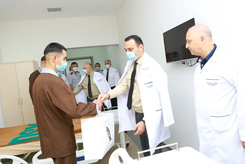 Hərbi Prokurorluğun rəhbər şəxsləri DSX-nin hospitalını və hərbi hissələrini ziyarət edib