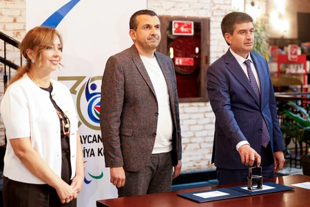 Milli Paralimpiya Komitəsinin 30 illik yubileyinə həsr olunmuş poçt markası təqdim edilib