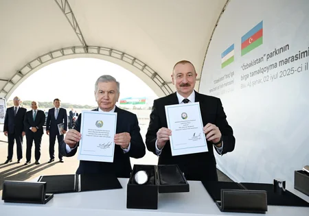 President Ilham Aliyev gives interview to Uzbekistan National News Agency
