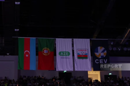 Bakıda qadın voleybolçular arasında Avropa çempionatının açılış mərasimi keçirilib