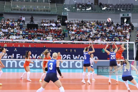 Azərbaycanın qadın voleybolçulardan ibarət millisi Portuqaliya yığmasını məğlub edib