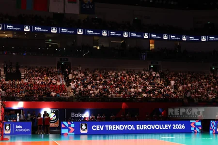 Bakıda qadın voleybolçular arasında Avropa çempionatının açılış mərasimi keçirilib