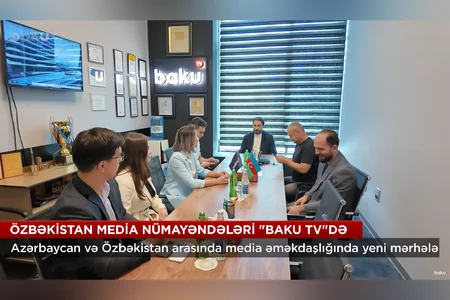 Özbəkistan Milli Teleradio şirkətinin nümayəndə heyəti Baku TVdə təlim proqramında iştirak edib