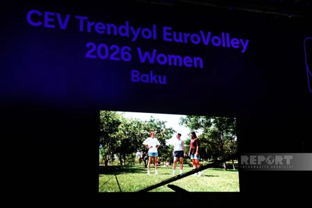 Bakıda qadın voleybolçular arasında Avropa çempionatının açılış mərasimi keçirilib