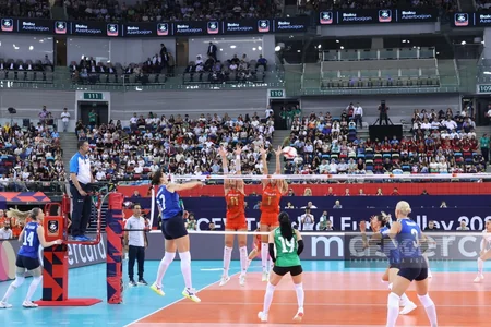 Azərbaycanın qadın voleybolçulardan ibarət millisi Portuqaliya yığmasını məğlub edib