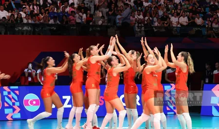 Bakıda qadın voleybolçular arasında Avropa çempionatının açılış mərasimi keçirilib