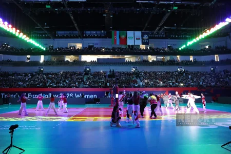 Bakıda qadın voleybolçular arasında Avropa çempionatının açılış mərasimi keçirilib