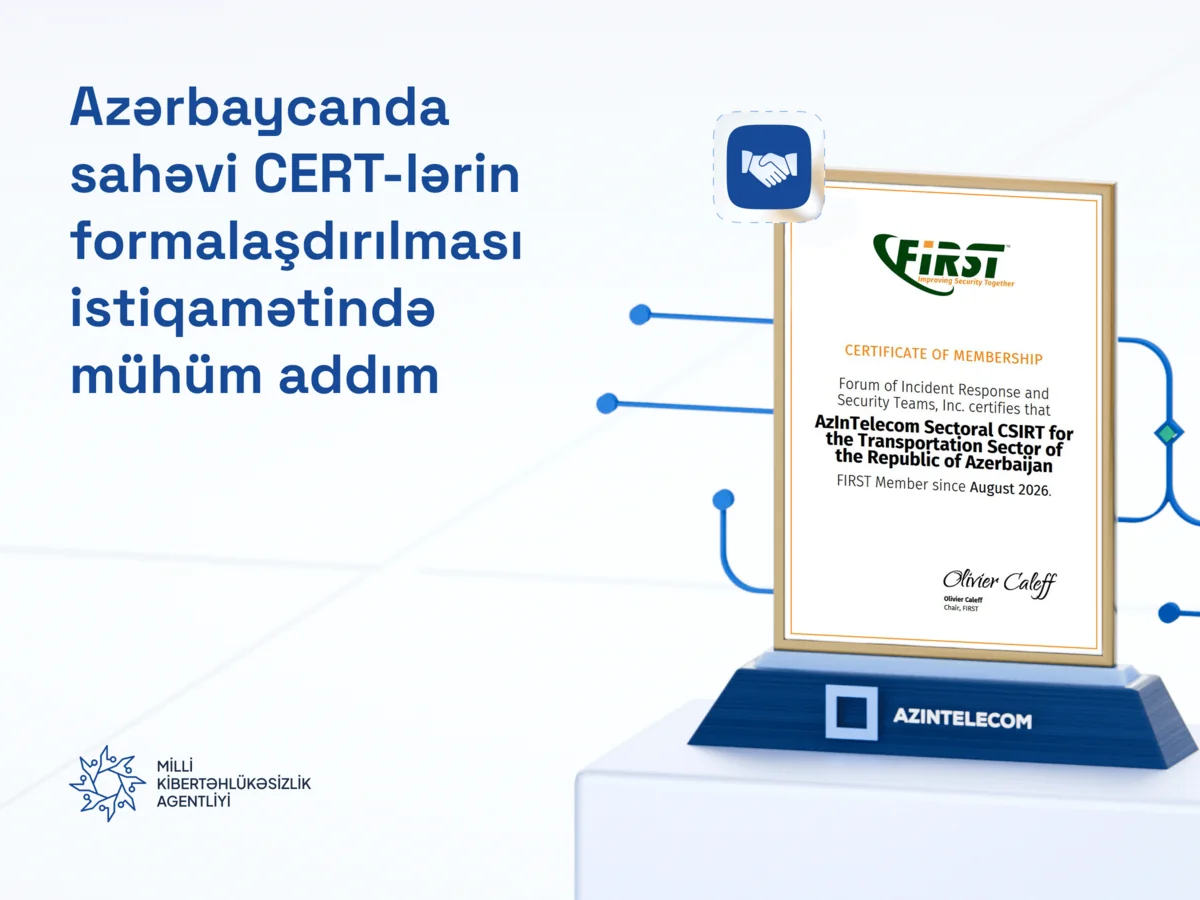 AzİnTelecom FIRST beynəlxalq təşkilatına üzv olub