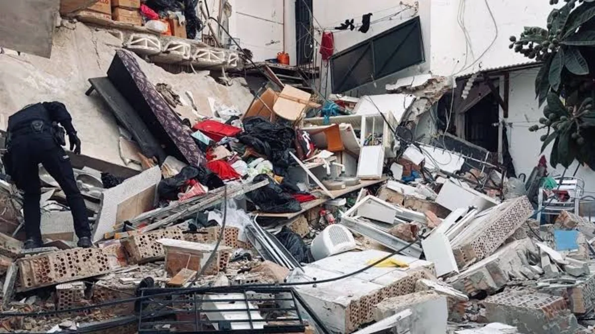 3 rescued after house wall collapses in northeastern Spain