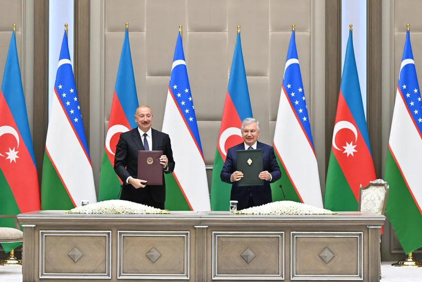 Daşkənddə Azərbaycan-Özbəkistan sənədlərinin imzalanma və mübadiləsi mərasimi olub - YENİLƏNİB
