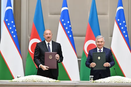 Ceremony for signing and exchanging Azerbaijan–Uzbekistan documents held in Tashkent - UPDATED