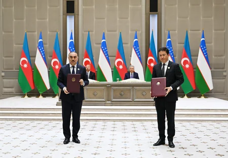 Ceremony for signing and exchanging Azerbaijan–Uzbekistan documents held in Tashkent - UPDATED
