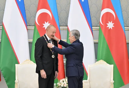 Award ceremony for Presidents of Azerbaijan and Uzbekistan held in Tashkent - Update
