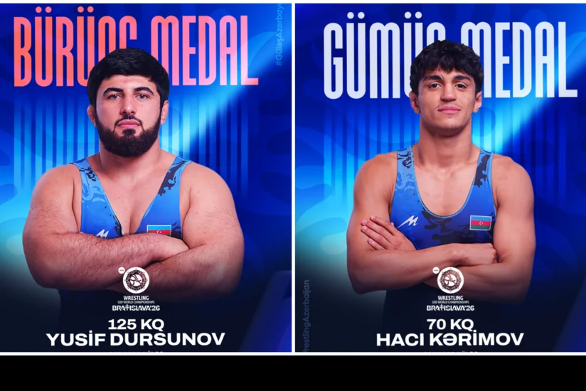 Azərbaycan güləşçiləri U-20 dünya çempionatının sonuncu günündə iki medal qazanıblar