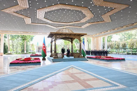 Daşkənddə Prezident İlham Əliyevin rəsmi qarşılanma mərasimi olub - YENİLƏNİB