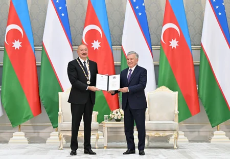 Award ceremony for Presidents of Azerbaijan and Uzbekistan held in Tashkent - Update