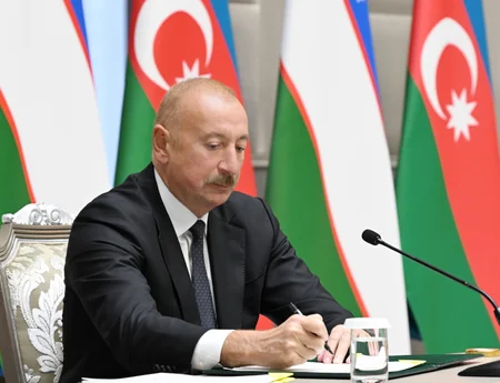Ceremony for signing and exchanging Azerbaijan–Uzbekistan documents held in Tashkent - UPDATED