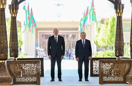 Daşkənddə Prezident İlham Əliyevin rəsmi qarşılanma mərasimi olub - YENİLƏNİB
