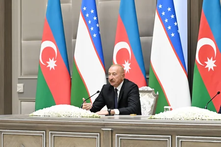Presidents of Azerbaijan and Uzbekistan delivered press statements
