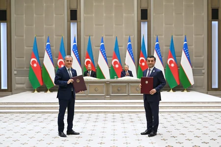 Ceremony for signing and exchanging Azerbaijan–Uzbekistan documents held in Tashkent - UPDATED