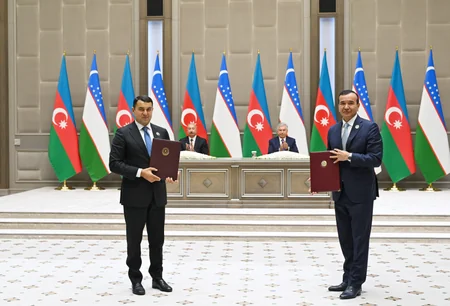 Ceremony for signing and exchanging Azerbaijan–Uzbekistan documents held in Tashkent - UPDATED