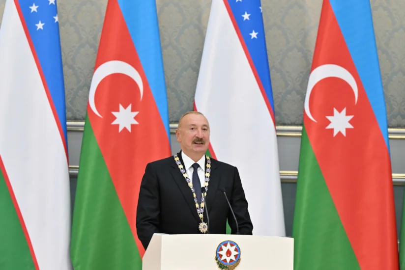 İlham Əliyev: Dünyada Qarabağın bərpasında Azərbaycana ilk kömək edən ölkə Özbəkistandır