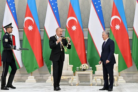 Award ceremony for Presidents of Azerbaijan and Uzbekistan held in Tashkent - Update