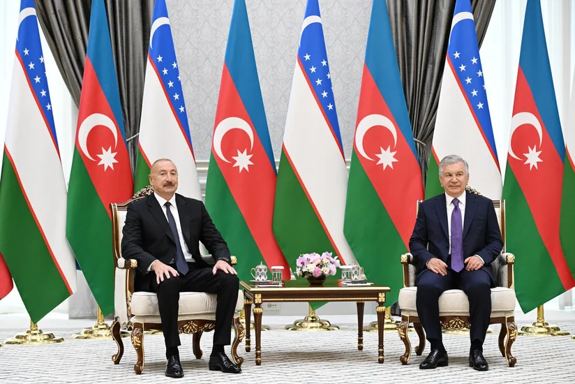 Presidents of Azerbaijan, Uzbekistan hold one-on-one meeting in Tashkent