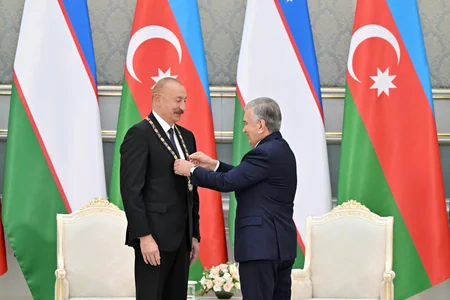 Award ceremony for Presidents of Azerbaijan and Uzbekistan held in Tashkent - Update