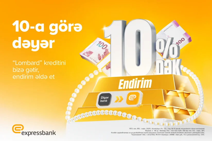 Lombard kreditinə illik 10 %-dək endirim - ŞƏRTLƏR