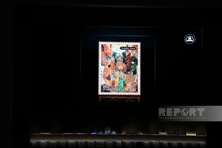 Daşkənddə keçirilən beynəlxalq media forumda poçt markalarının möhürlənməsi mərasimi keçirilib