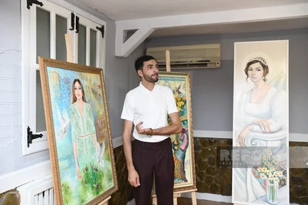 Bakıda Bir inci adlı rəsm sərgisinin açılışı olub