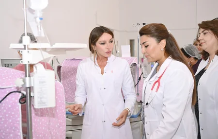 Birinci vitse-prezident Mehriban Əliyeva Elmi-Tədqiqat Pediatriya İnstitutunu ziyarət edib