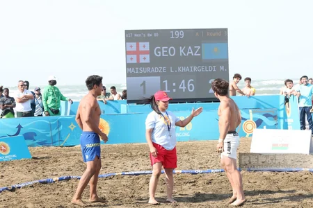 Azərbaycanın çimərlik güləşçiləri Bakıdakı dünya çempionatında 8 medal qazanıblar