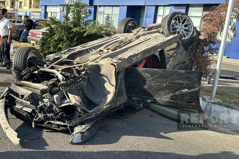 В Сумгайыте произошло ДТП с участием четырех автомобилей