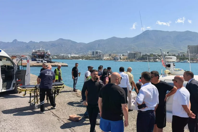 Girne sahillərində gəminin batması ilə bağlı 8 nəfər saxlanılıb