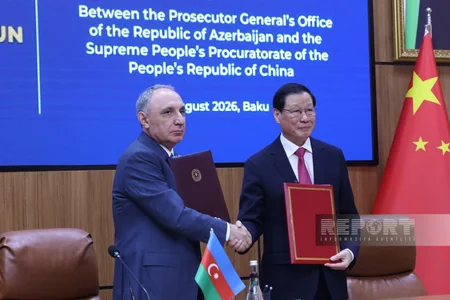 Azerbaijani, Chinese Prosecutor Generals sign MoU