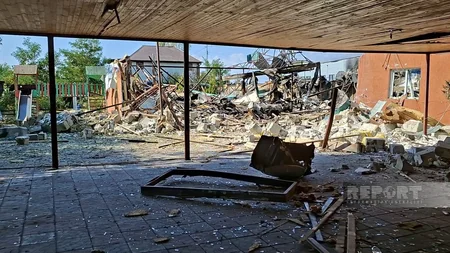 Kiyevdə Rusiyanın hücumu nəticəsində azərbaycanlıya məxsus restoran dağılıb