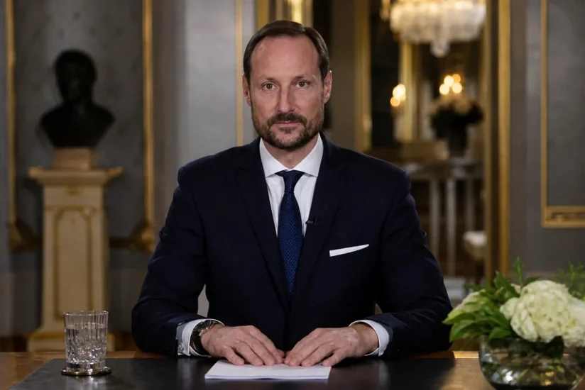 King Haakon VIII sworn in before Norwegian parliament