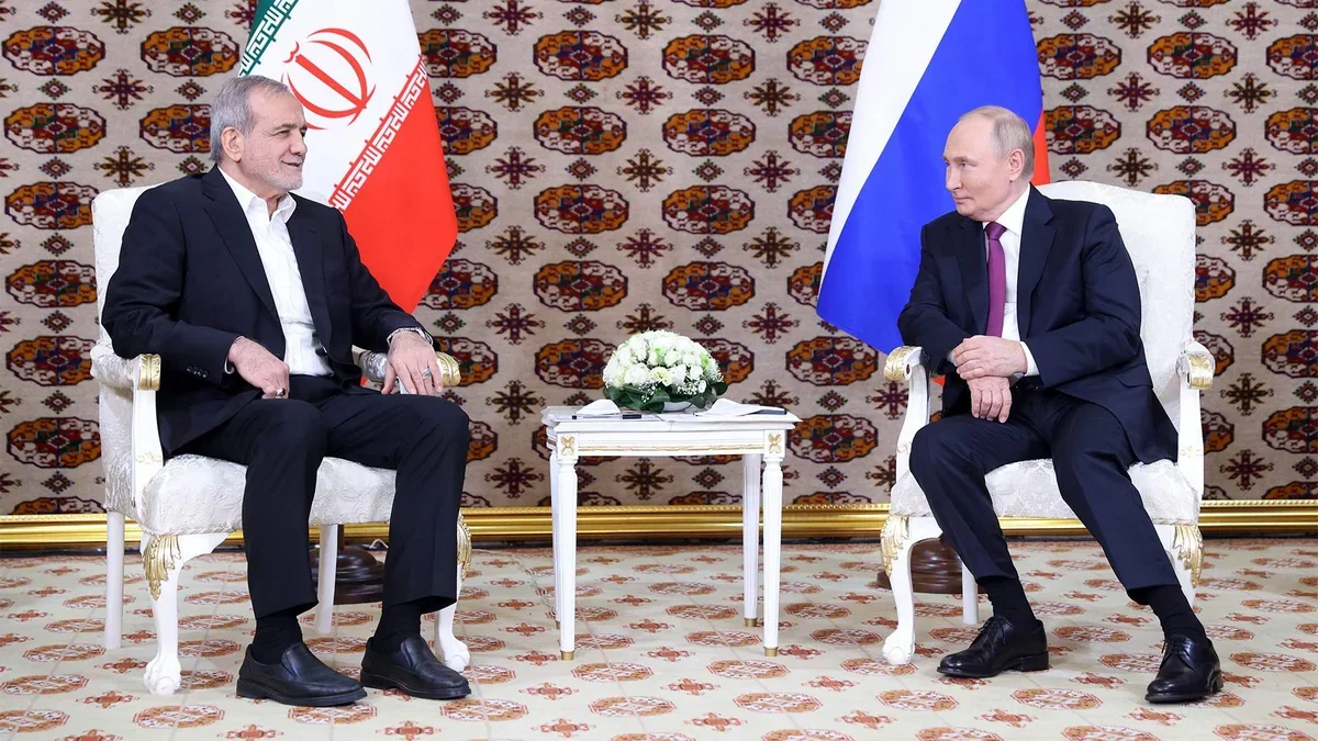 Putin, Pezeshkian discuss Middle East, Iran-US ceasefire in Bishkek