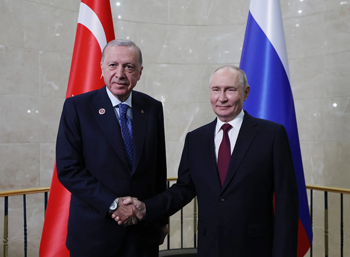 Ərdoğan Bişkekdə Putinlə görüşüb