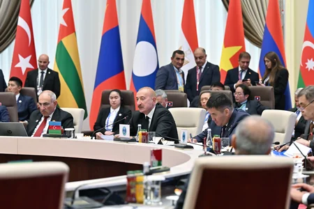 President Ilham Aliyev addresses SCO Plus format meeting - UPDATED
