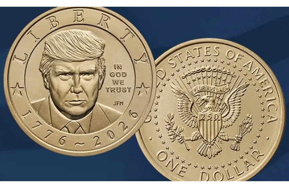 US Mint releases $1 coins featuring Donald Trump