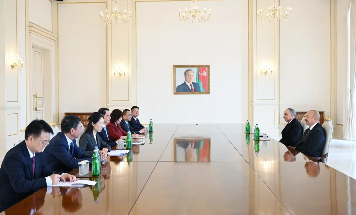 İlham Əliyev Çinin Baş prokurorunu qəbul edib