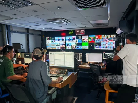 Azərbaycanlı jurnalistlər İsrailin i24NEWS telekanalının redaksiyasında olublar